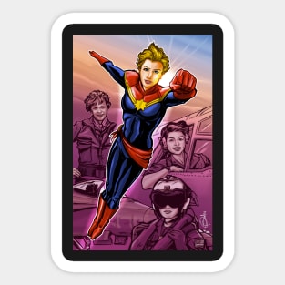 Power Women Take Flight Sticker